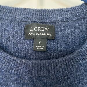 J. Crew Men's Blue Cashmere Sweater